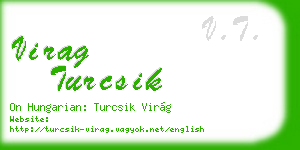 virag turcsik business card