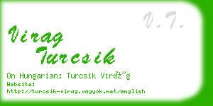 virag turcsik business card